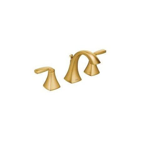 Moen Brushed gold two-handle bathroom faucet T6905BG-9000 | Zoro
